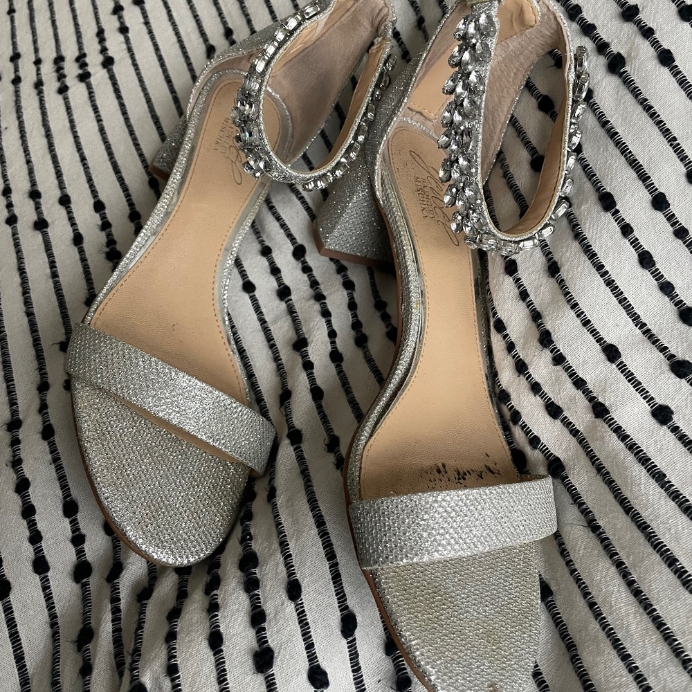 Silver bridesmaid shoes
